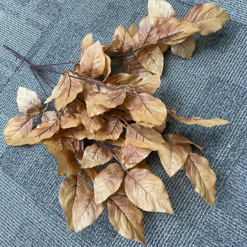 Silk Rose Leaf Artificial Plant Stems | Set of 4 | 57cm
