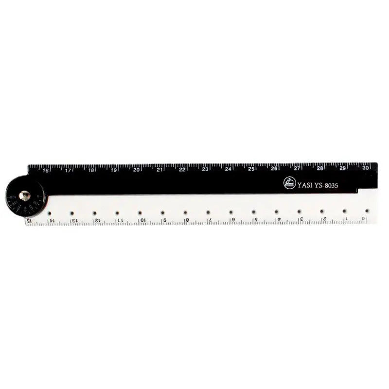 Bview Art Folding Ruler Black White Simple Graphic Student Learning