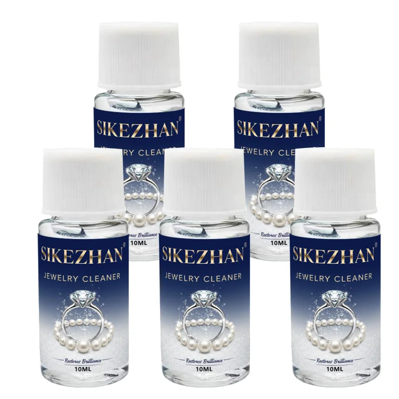 Professional Jewelry Cleaner Solution Tarnish Remover. Liquid Polish for Gold Silver Diamond. Restore Sparkle to Rings Chains Peaceful Pleasures Health and Wellness 50ml