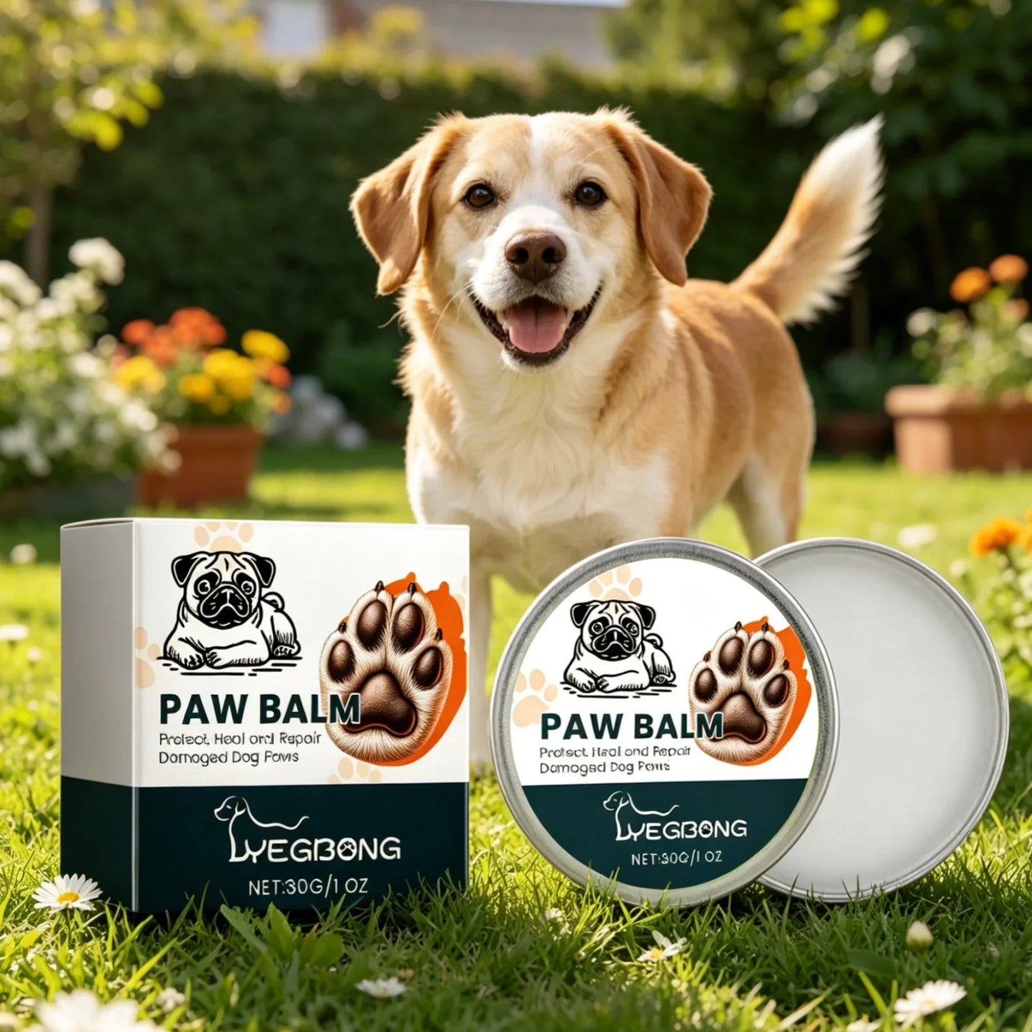 YEGBONG Dog Paw Balm – Shea Butter & Coconut Oil Moisturizer