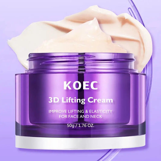 KOEC 3D Face & Neck Lifting Skincare Set – Cream, Serum & Mist Lifting Skincare Set Oasis Select 3D Lifting Cream