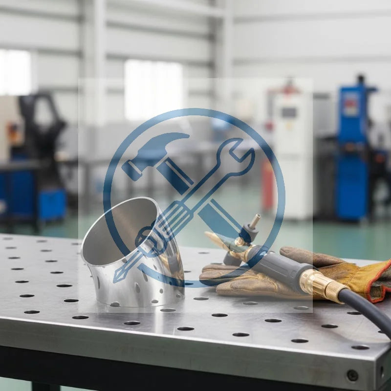 304 SS Sanitary 45° Butt Weld Elbow | Food Grade 16–80mm OD