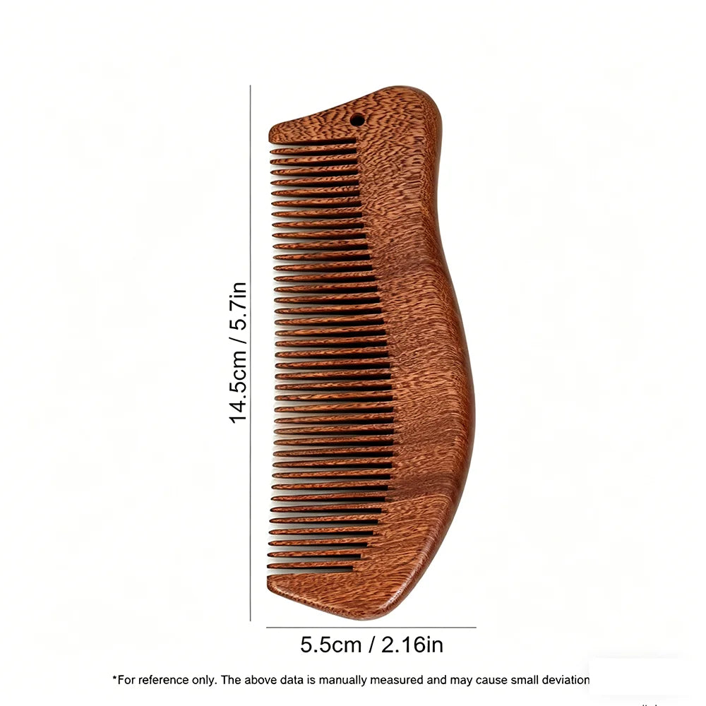 Sandalwood Hair Comb – Anti-Static, Anti-Tangle & Scalp Massage