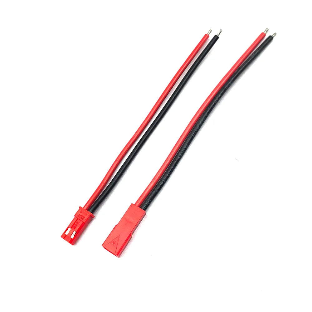 10Pairs 20AWG JST Plug Connector SYP 2Pin Male Female Plug with 10cm Soft Silicone Cable Wire for LED Lamp Strip RC Toys Battery Peaceful Pleasures Health and Wellness