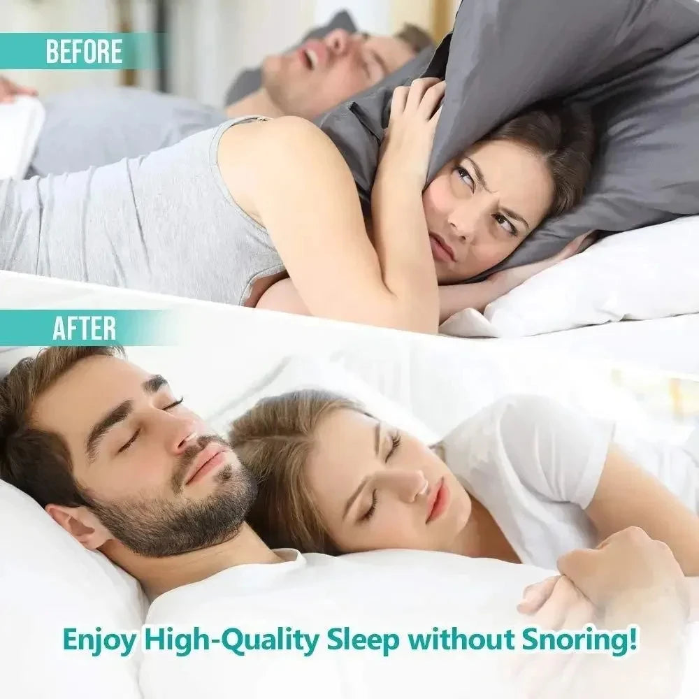 Silicone Magnetic Nose Clip Anti-Snore Sleep Aid with Case