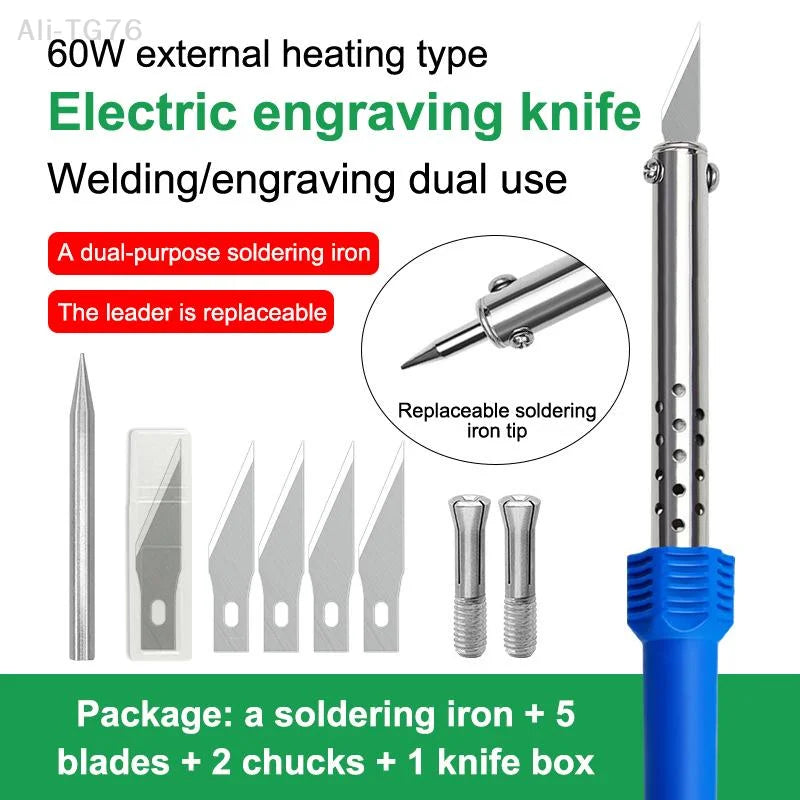 Electric Hot Knife Cutter & Soldering Iron DIY Kit | 1–10 Pcs