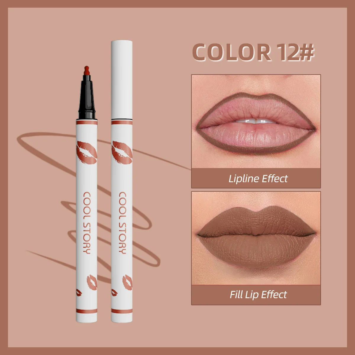 Waterproof Matte Liquid Lip Liner Pencil – Long-Lasting Color