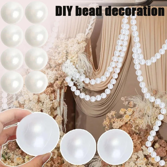 Faux Pearl Hanging Decor DIY Bead Garland for Weddings Wedding Pearl Decor Peaceful Pleasures Health and Wellness