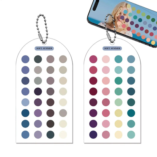 Color Analysis Cards – Double-Sided Acrylic Seasonal Palette 2pc Color Analysis Tool Peaceful Pleasures Health and Wellness