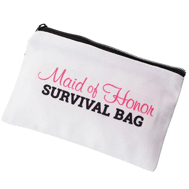 Bridal Emergency Survival Kit Bag | Bachelorette & Wedding Gift Bridal Gift Bag Peaceful Pleasures Health and Wellness Maid of Honor