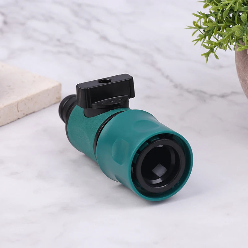 New Garden Hose Pipe In-Line Faucet Shut Off Valve Fitting 16MM Joint Watering Irrigation Quick Connector With Valve Garden Peaceful Pleasures Health and Wellness