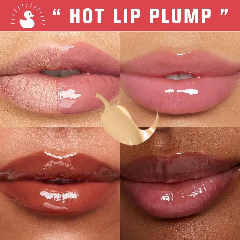 Lakerain Lip Glaze Brightening Lip Color Long-lasting Moisturizing Ginger Root Extract Lip Glaze Texture Hot Plump Lip Gloss Peaceful Pleasures Health and Wellness