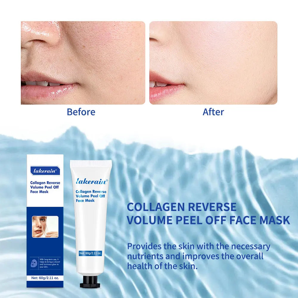 Collagen Peel Off Face Mask Reverse Volume Face Masks Skin Care Deep Collagen Mask Sheet Pack Anti Wrinkle Lifting SS Face Mask Peaceful Pleasures Health and Wellness