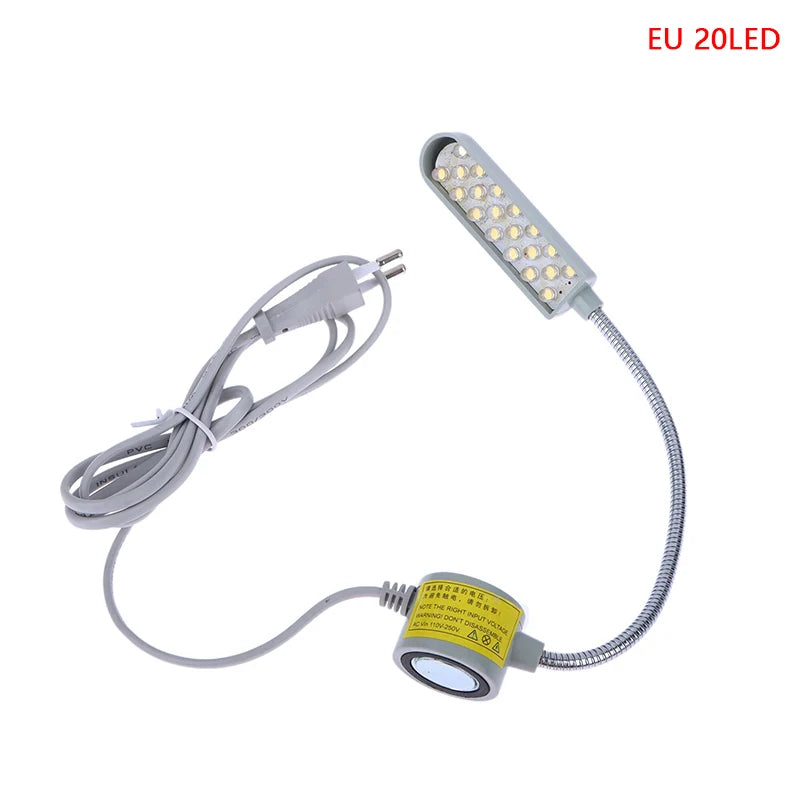 LED Gooseneck Sewing Machine Lamp | 10/20/30 LED Workbench Light Gooseneck Work Lamp Peaceful Pleasures Health and Wellness EU2
