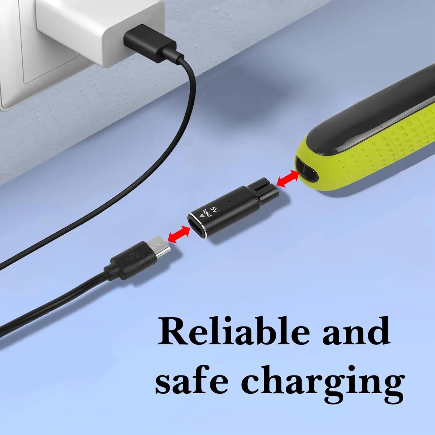 USB-C Adapter for Philips OneBlade QP2724 QP2834 QP4530 Shaver Peaceful Pleasures Health and Wellness