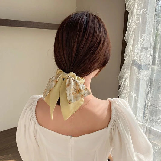 Broken Flower Bow Large Intestine Headband Womens Summer Headband Hair Rope Peaceful Pleasures Health and Wellness