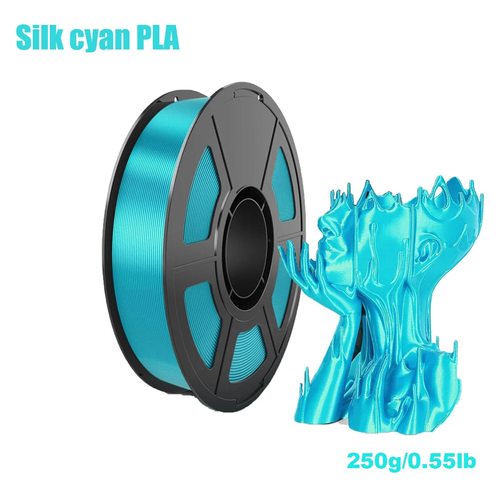 Silk PLA Filament 1.75mm 4-Color Bundle 250g – 3D Maliang