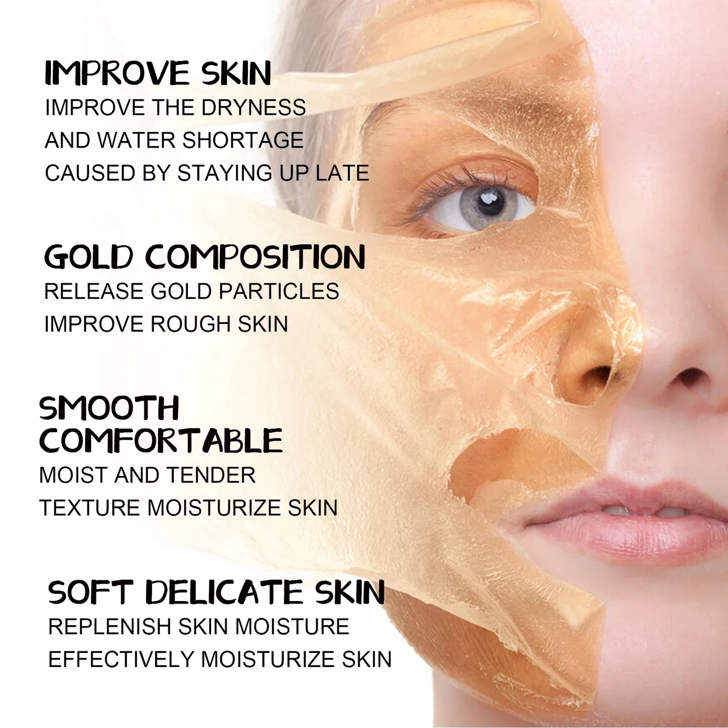 Jaysuing Gold Peel-Off Face Mask – Pores, Firming & Fine Lines