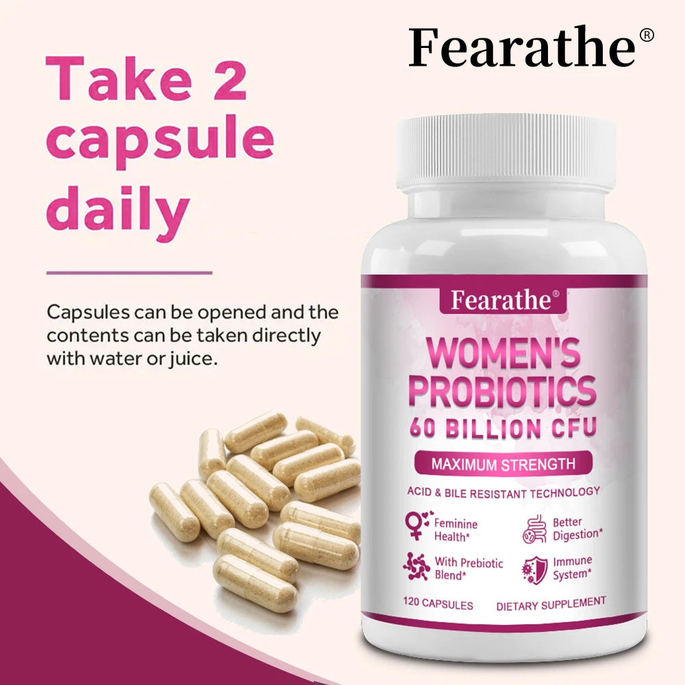 Women's Probiotic - Promotes Intestinal, Immune, and Overall Female Health, Aids Digestion, and Enhances Nutrient Absorption Peaceful Pleasures Health and Wellness