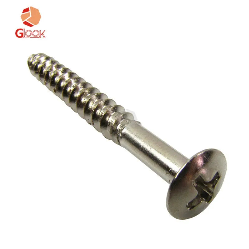 Electric Guitar Reinforcement Plate Screws Neck Connecting 5 Silver