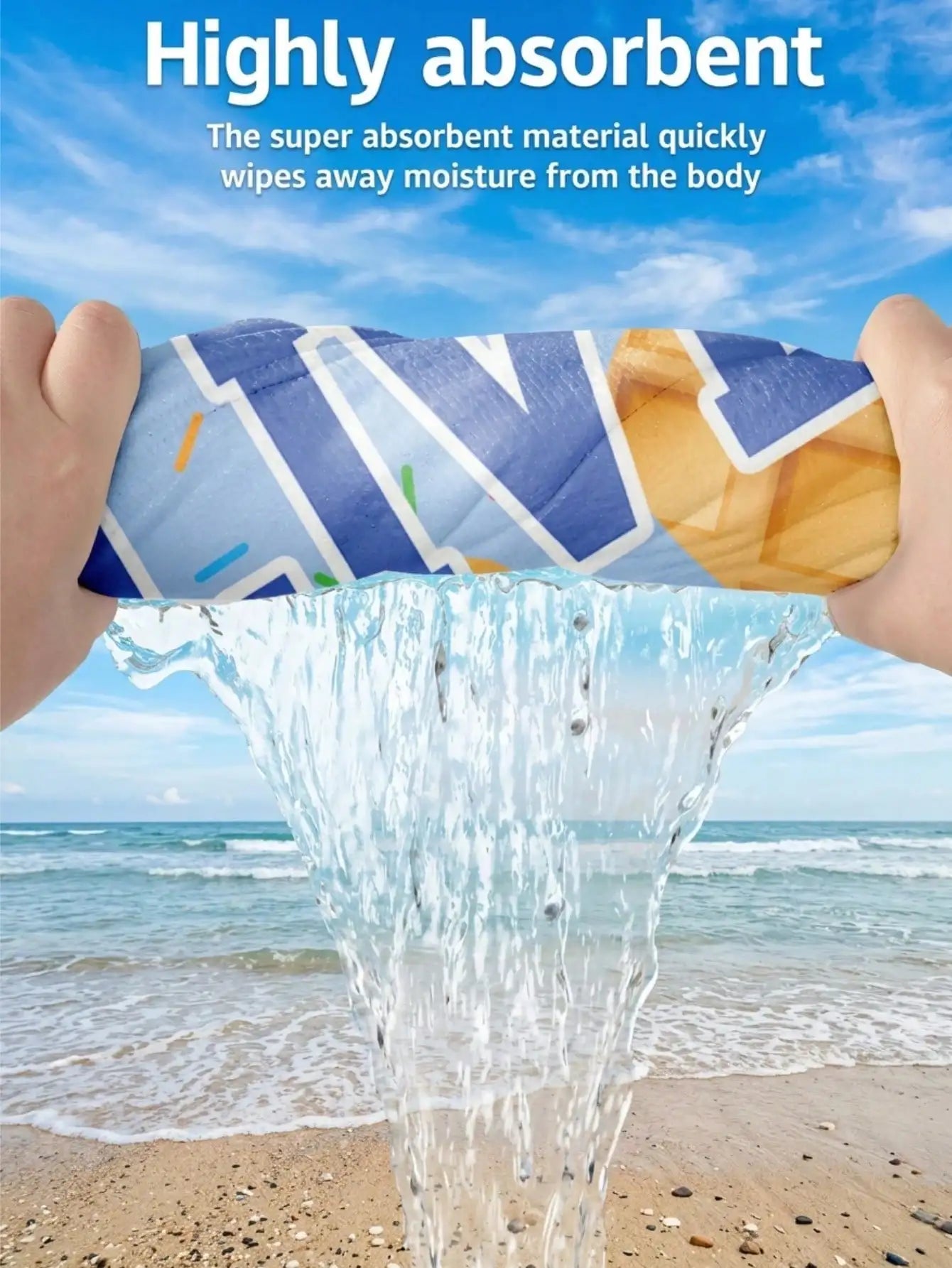 1pc Custom Text Ice Cream Baseball Beach Towel Soft Quick Dry Three Sizes Summer Travel Swim Gym Gift Women Men Peaceful Pleasures Health and Wellness