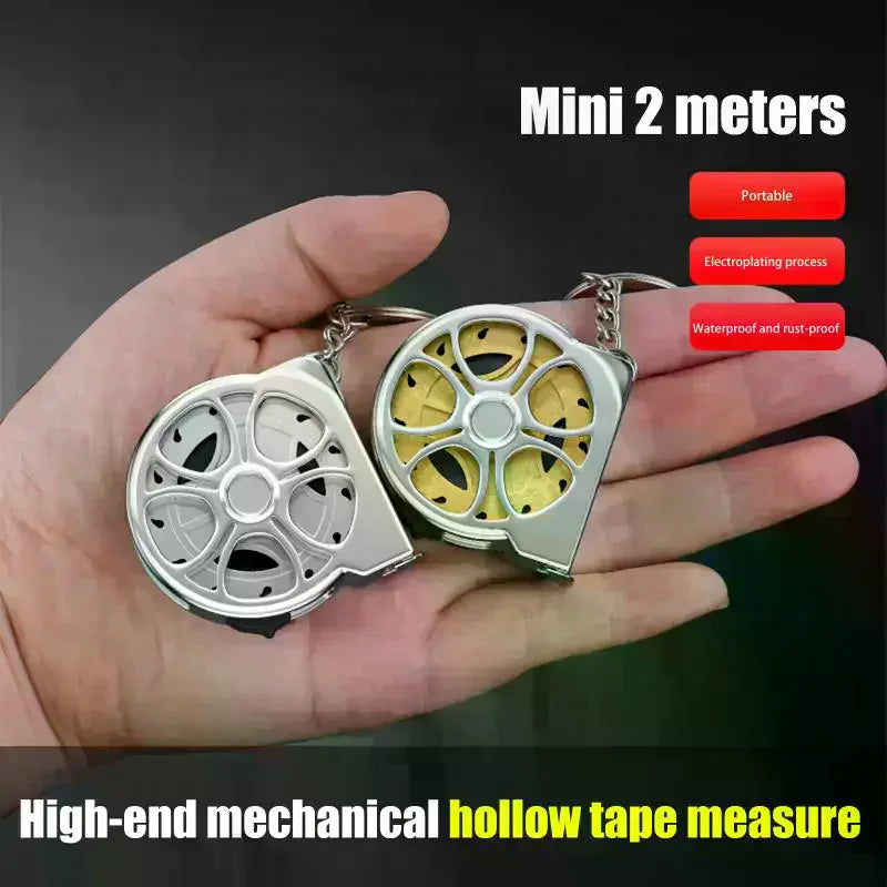 2M Pocket Tape Measure | Mini Retractable Stainless Steel Ruler