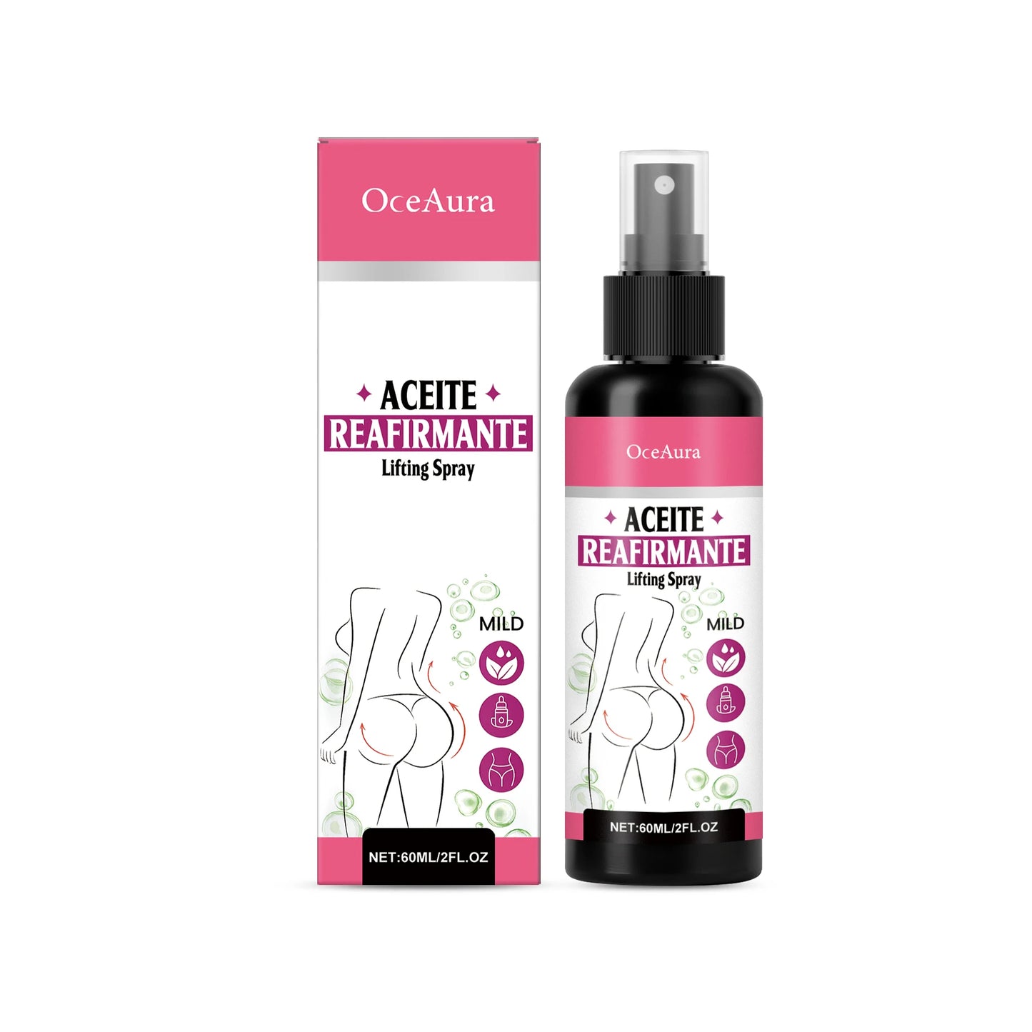 OceAura Firming Buttocks Spray – Lift, Contour & Moisturize