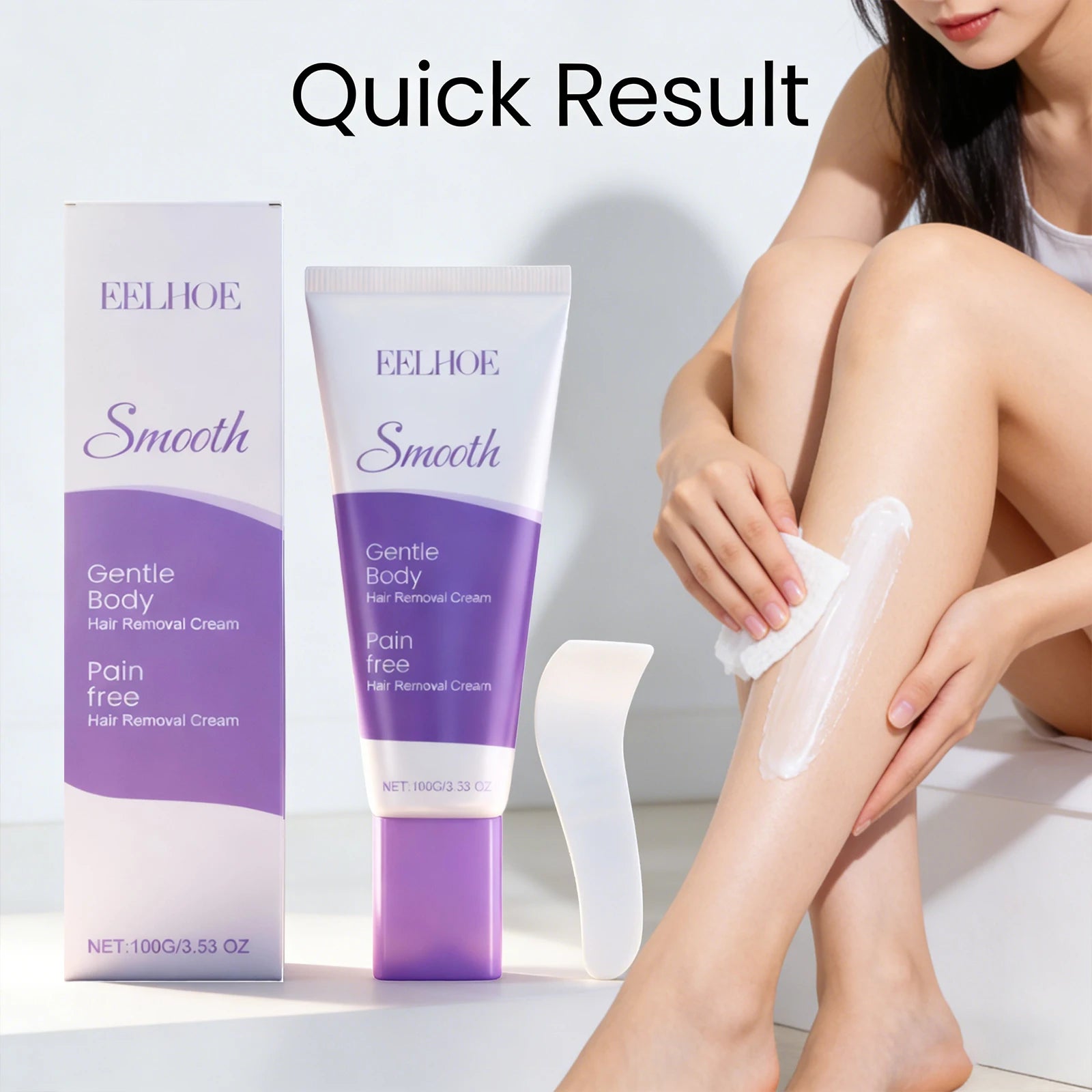 Hair Removal Cream Moisturizing Gentle Remove Hair Relieve Discomfort Smoothing Firming Skin Refreshing Body Hair Removal Lotion Peaceful Pleasures Health and Wellness