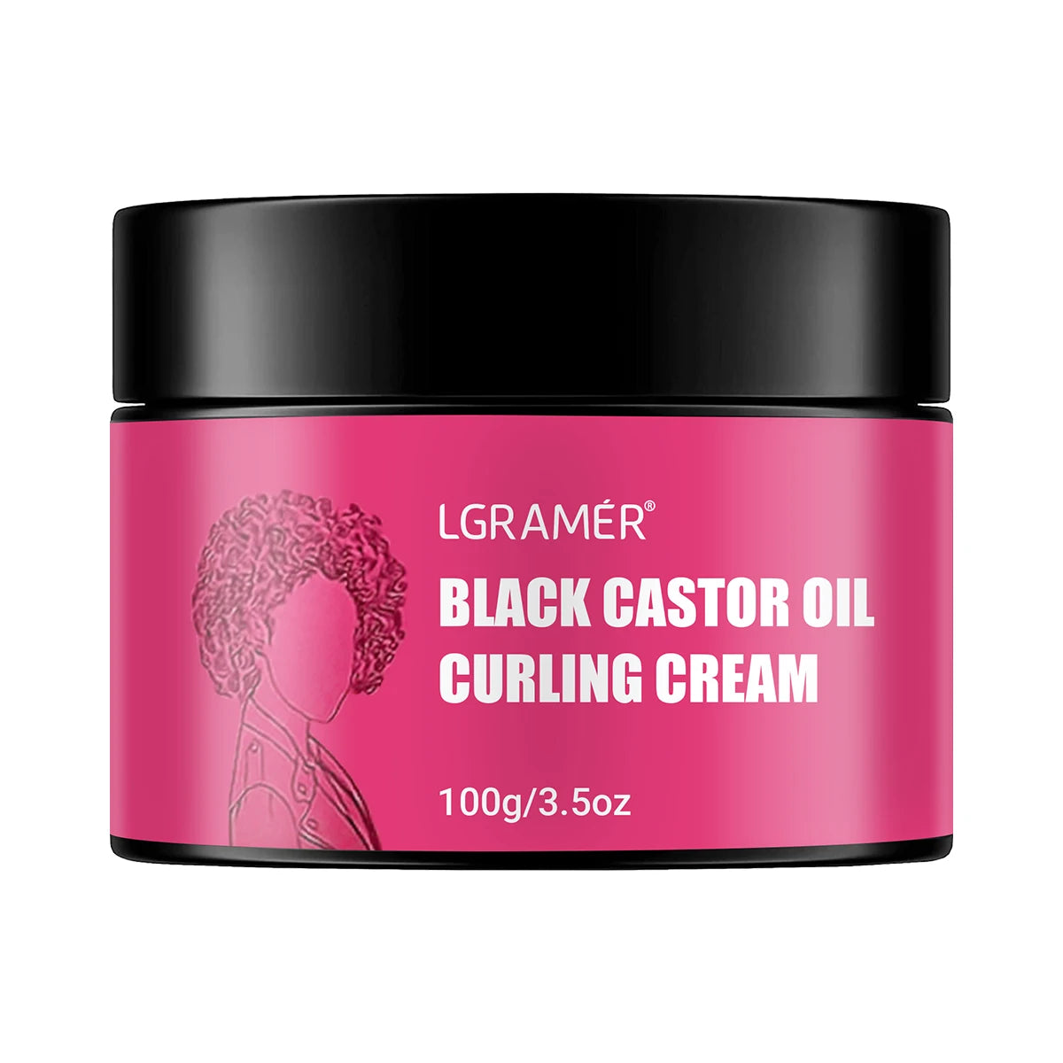 LGRAMÉR Black Castor Oil Curl Defining Cream – Anti-Frizz Peaceful Pleasures Health and Wellness 100g