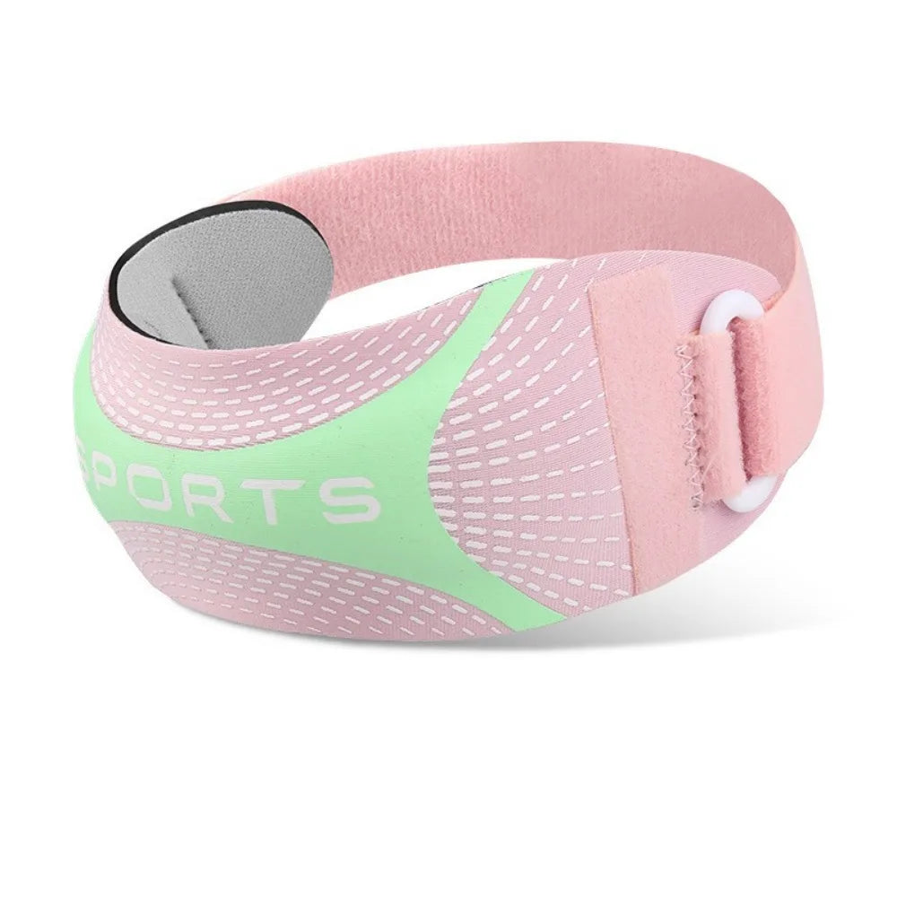 Shock Absorption Patella Belt Breathable Sweat-Wicking Knee Protection Strap Thickened Knee Protection Sport Knee Wrap Peaceful Pleasures Health and Wellness Pink