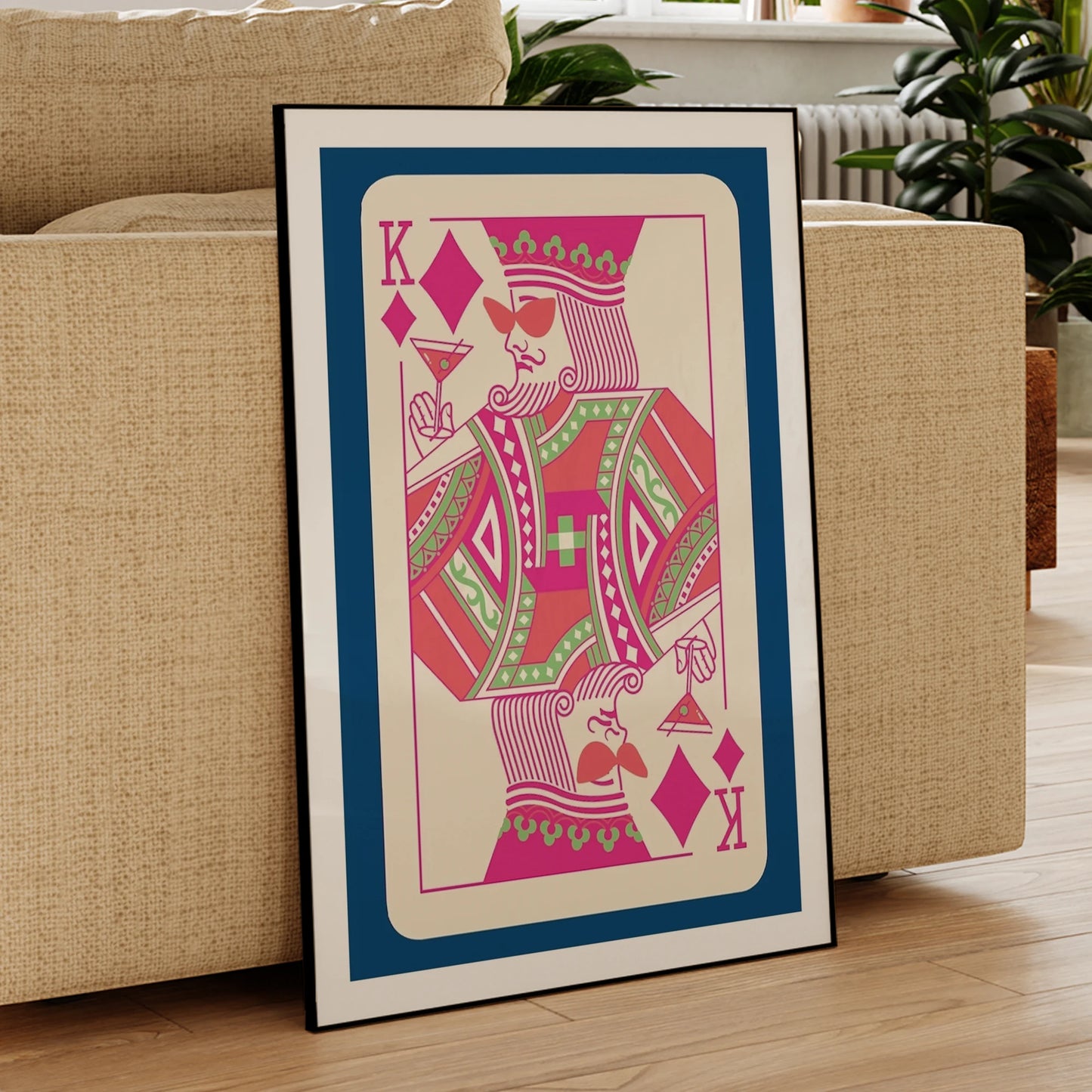 Retro Poker Canvas Wall Art Print | Home & Game Room Decor Canvas Wall Art Peaceful Pleasures Health and Wellness