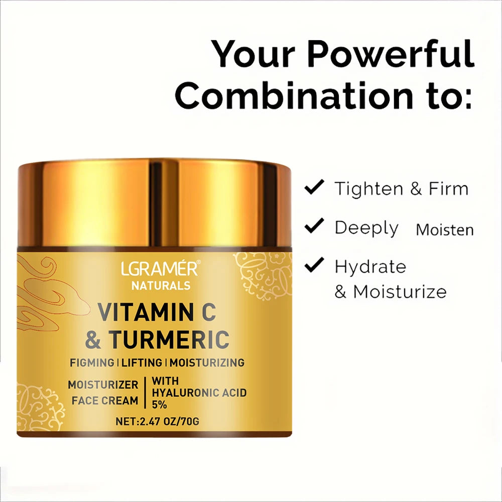 Turmeric & Vitamin C Retinol Face Cream – Firming Peaceful Pleasures Health and Wellness