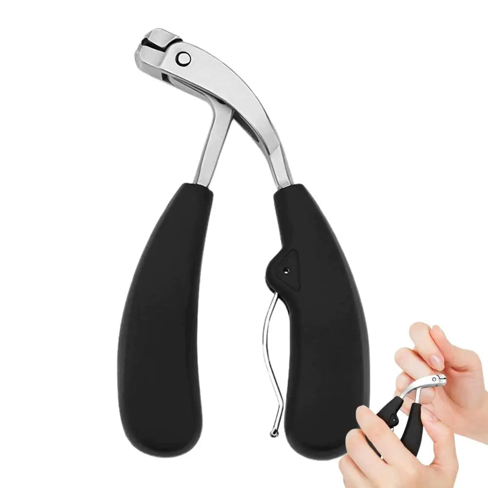 Curved Nail Clippers With Large Opening Anti-Splash Storage Nail Clippers For The Elderly Thick Toenails Heavy Duty Peaceful Pleasures Health and Wellness A
