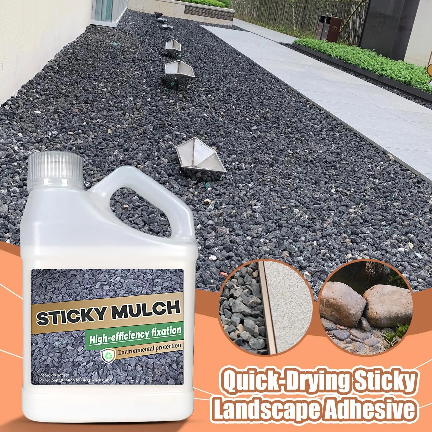 500g Quick-Drying Landscape Adhesive | Clear Waterproof Stone Glue