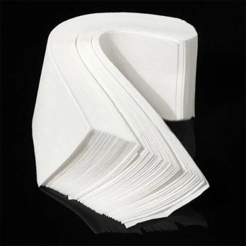 100-Pc Disposable Non-Woven Wax Strips – Face, Body & Legs