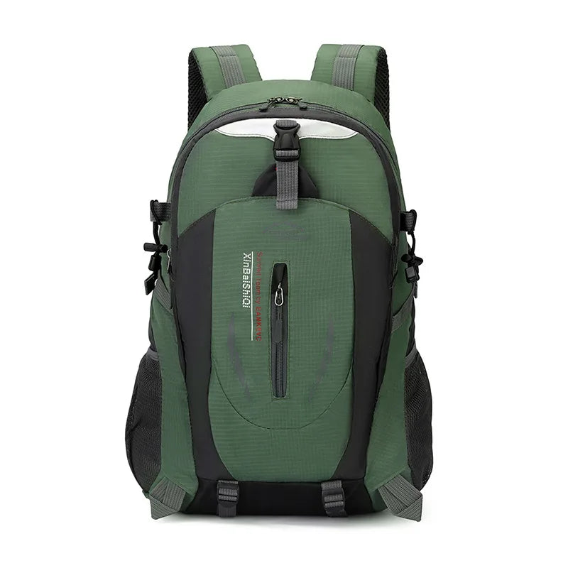 Outdoor hiking backpack, waterproof trekking rucksack, men's casual travel bag, new sports backpack for camping Peaceful Pleasures Health and Wellness green 2