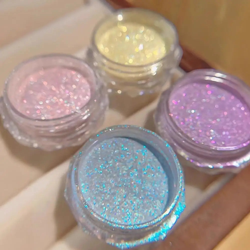 Pearl Effect Nail Powders Mirror Aurora Chrome Mermaid Nails Art Powder Rainbow AB Magic Mirror Pearl Shell Powder Supplies Peaceful Pleasures Health and Wellness