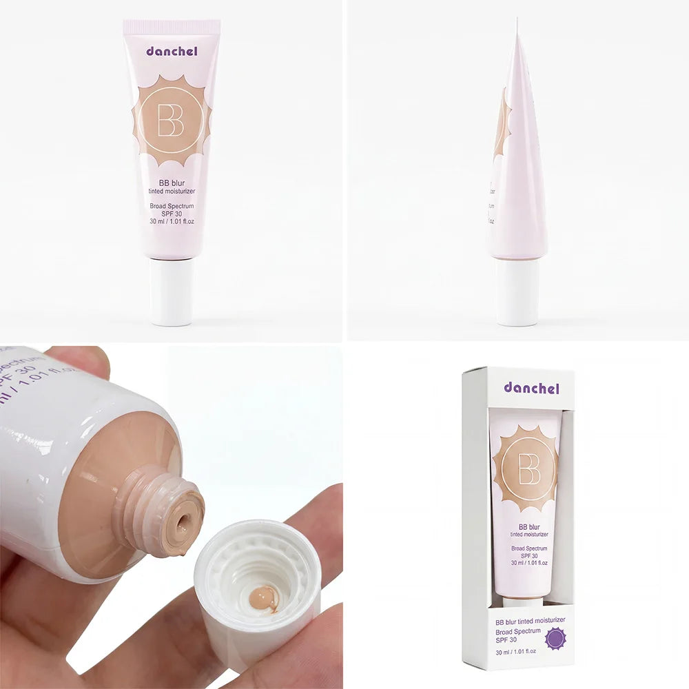 SPF30 BB Blur Tinted Moisturizer Medium Coverage Even Skin Tone Lightweight Sun Protection Face Makeup Peaceful Pleasures Health and Wellness