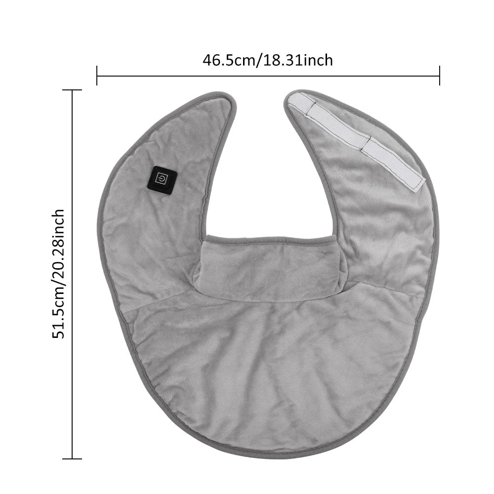 Electric Heating Shoulder Neck Pad Winter Soft Hot Compress Back Shawl Thermal Mat USB Heated Back Wrap Office Warmer Blanket Peaceful Pleasures Health and Wellness