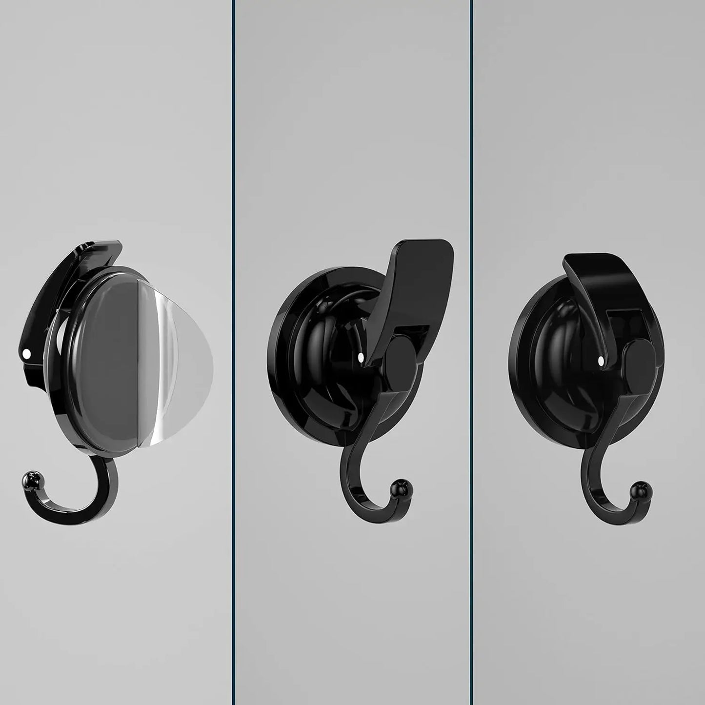 Suction Cup Hooks – No-Drill Reusable Shower & Kitchen Hooks