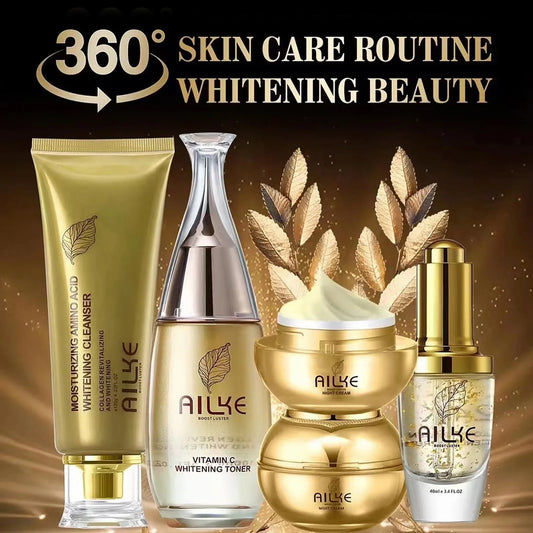 AILKE 24K Gold Collagen Brightening Face Cream Set | 5-Piece Brightening Face Cream Set Peaceful Pleasures Health and Wellness