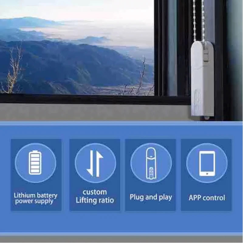 Tuya Smart Blind Motor Wifi Automatic Electric Roller Shutter Shadows App Control Lifting Curtain Opening Closing Driver Peaceful Pleasures Health and Wellness