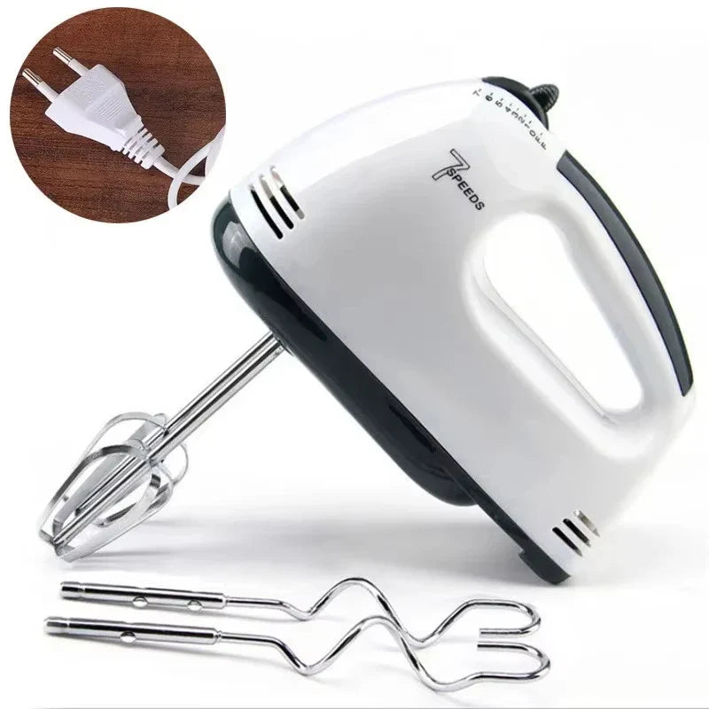 7-Speed Handheld Electric Egg Beater & Cream Mixer Mini
