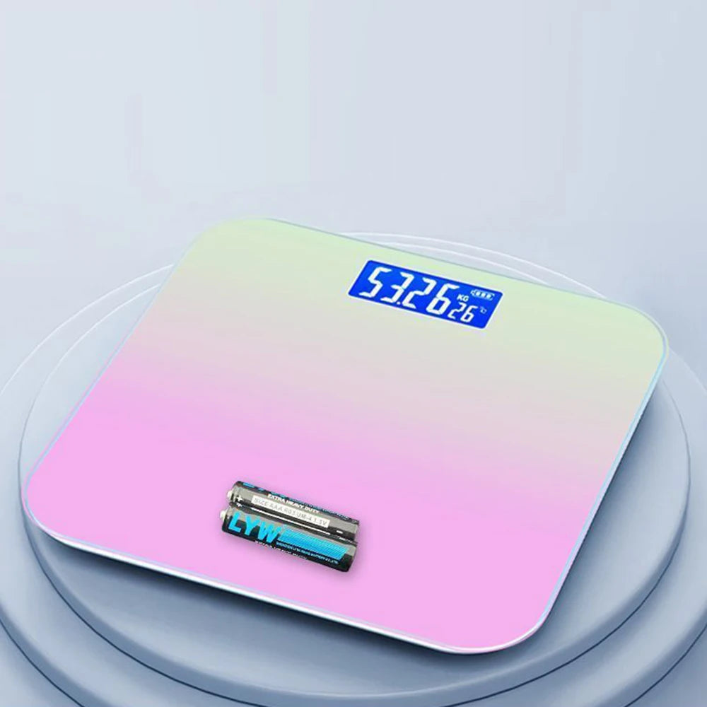 Digital Bathroom Scale 7 Styles Intelligent LCD Display High-Strength Weighing Scales with Temperature Feature Weight management Peaceful Pleasures Health and Wellness