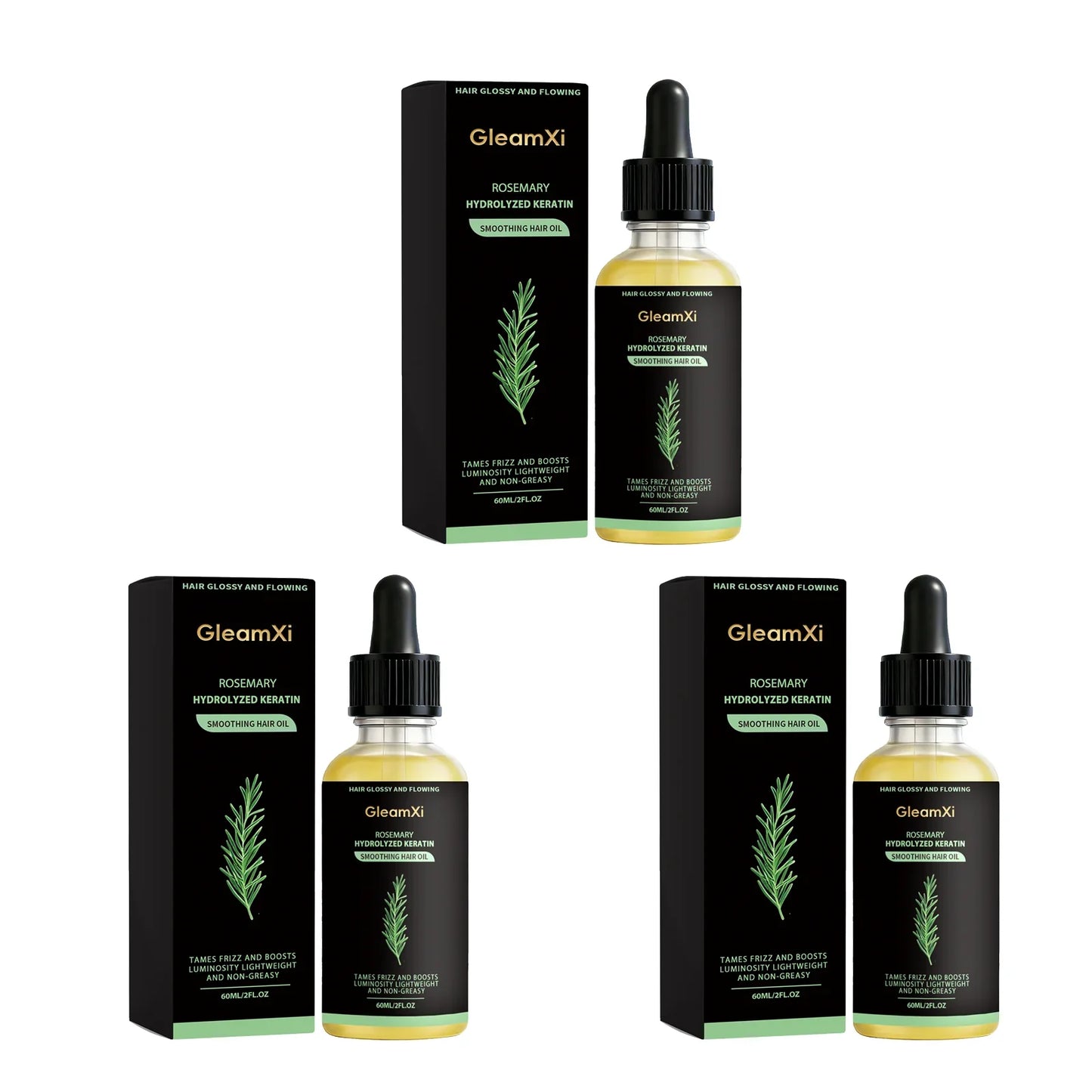 Gleamxi Rosemary Hair Growth Serum – Regrow & Repair 60ml