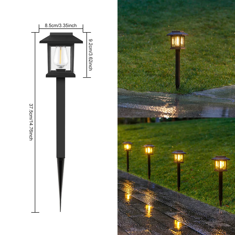 Solar LED Ground Stake Lights – Garden & Lawn 2–8 Pack