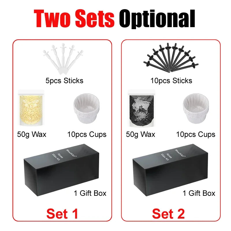 50g Safe Beeswax Nose Wax Beans Kit Painless Nose Hair Remover 2026 Portable Nose Wax Stick Applicator Daily Beauty Accessories Peaceful Pleasures Health and Wellness