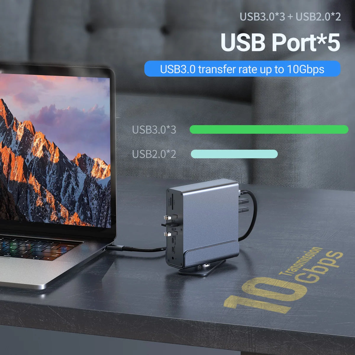 15-in-1 USB-C Docking Station 4K60Hz Triple Monitor | PD3.0 Hub USB-C Docking Station Peaceful Pleasures Health and Wellness