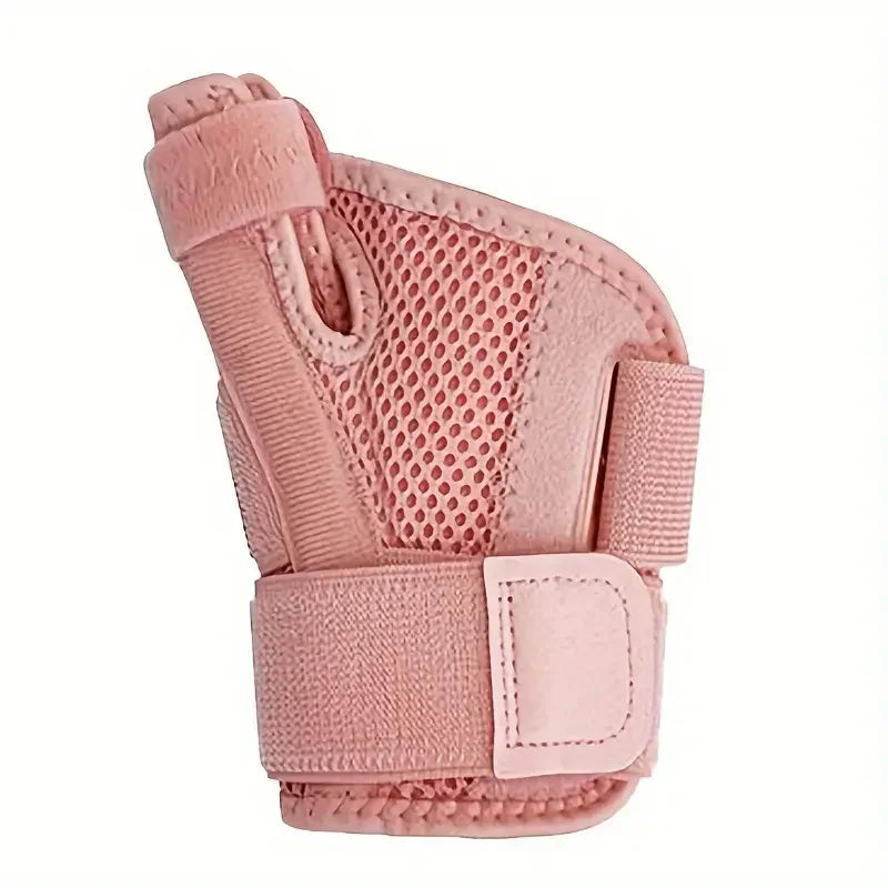 1pc Adjustable Sports Wrist Support Basketball Thumb Guard Compression Sleeve Thumb Protection - Breathable Finger Wrist Straps Peaceful Pleasures Health and Wellness Pink