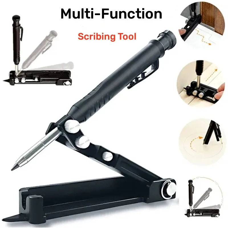 Multi-function Scribing Tool Aluminum Alloy Scribe Carpentry Graffiti